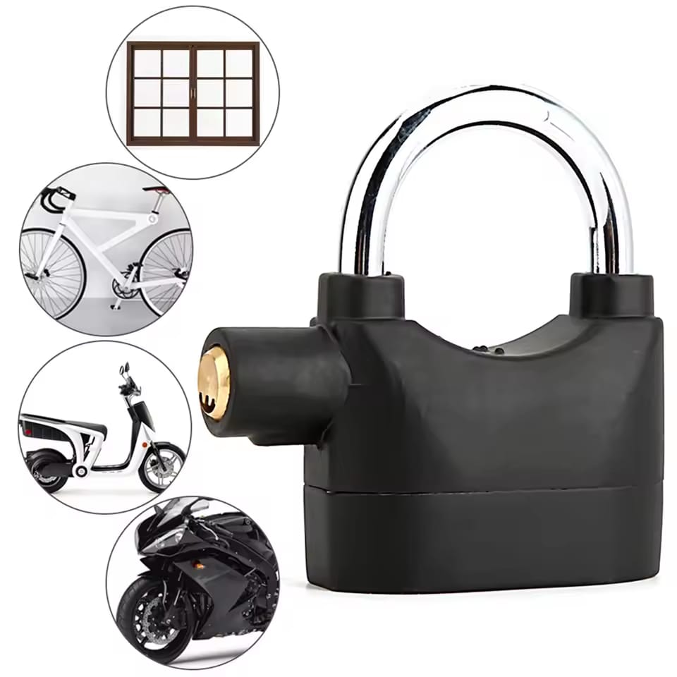 Le cadenas alarme en acier avec sirène de 110 dB 2 ACHETES = 1 OFFERT GRATUITEMENT