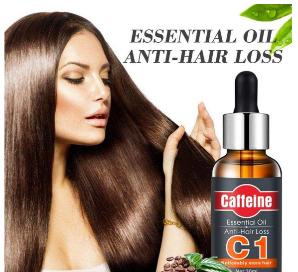 Huile essentielle de caféine C1 contre la chute des cheveux 2 achetés 1 offert