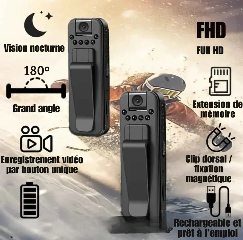 Mini Caméra d'Enregistrement Vocal et Vidéo