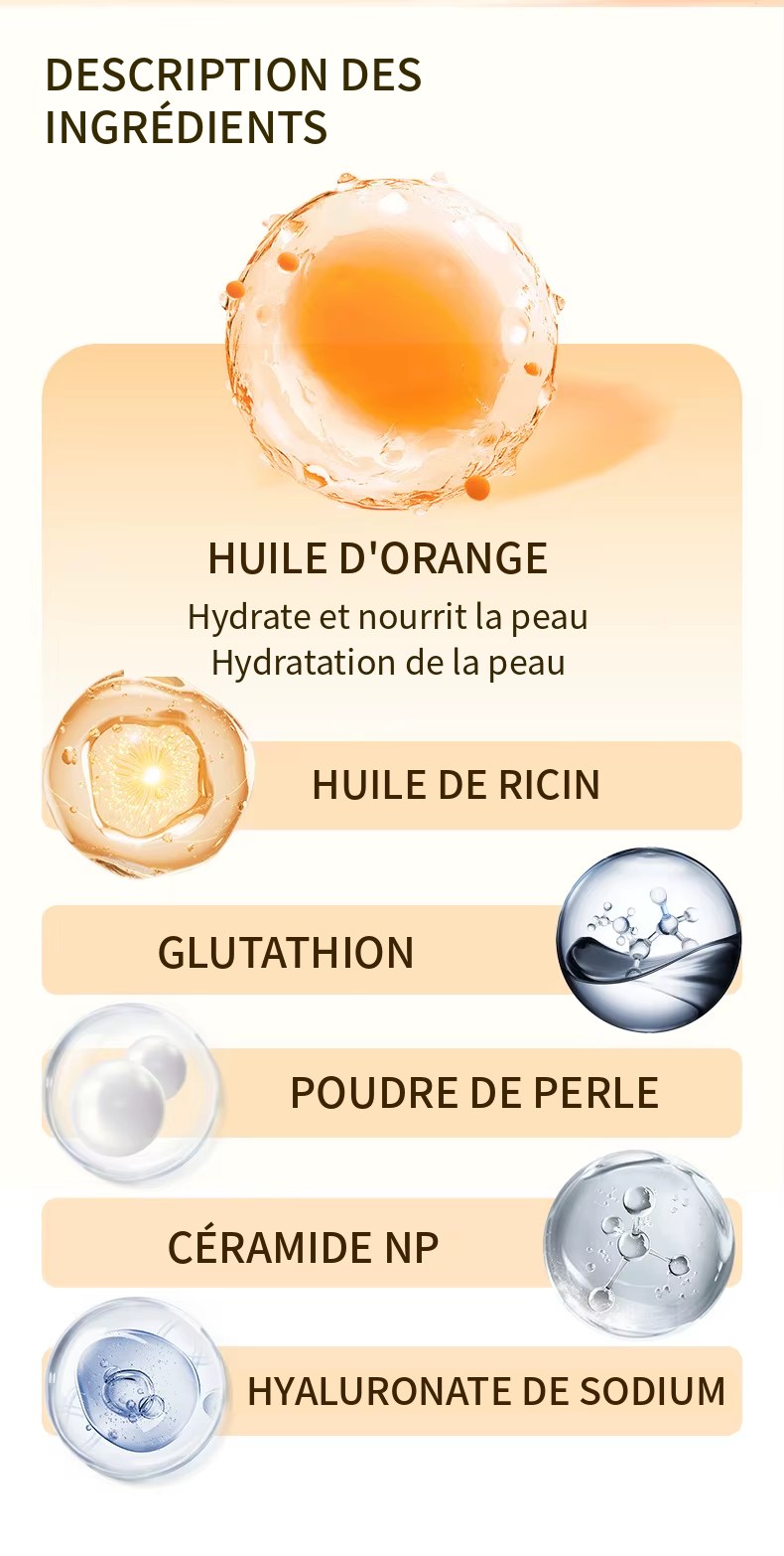 Gel Exfoliant à l'Orange POUQUR – Peau Douce et Nette (100 g)