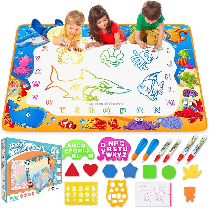 Tapis Magique de Dessin à l'Eau – Dessinez Sans Taches, Réutilisable à l'Infini ! 🎨💧