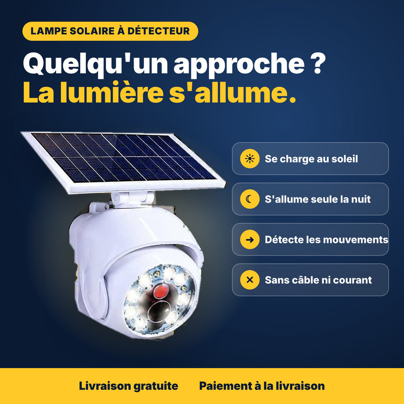 Lampe Solaire à Détecteur de Mouvement – Sans Câble ni Courant