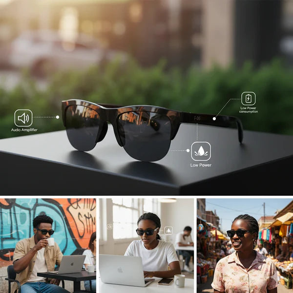 Lunettes connectées appels et musique