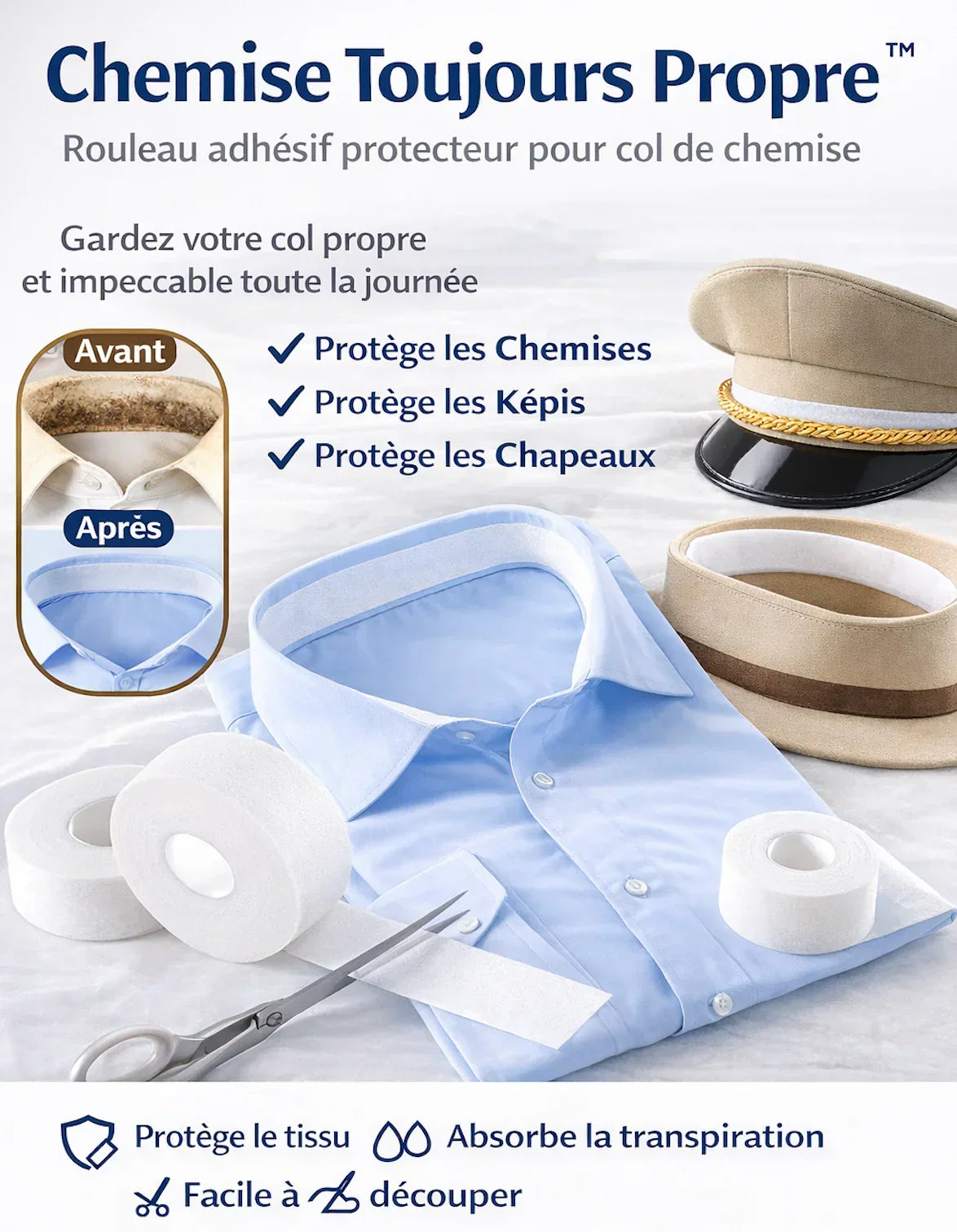RUBAN PROTECTEUR DE COL