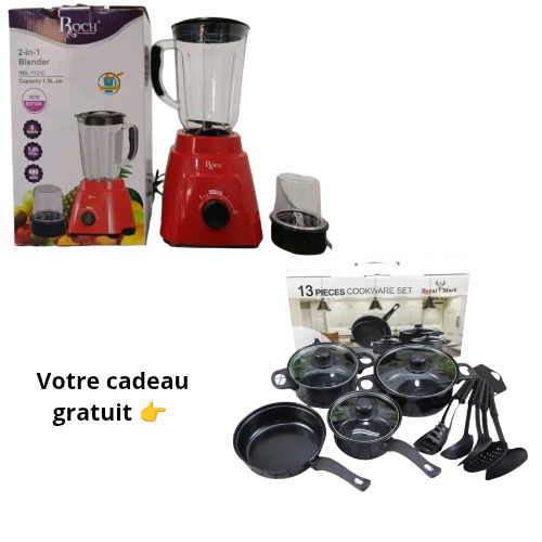 Moulinex Marque ROCH 400W + 4 casseroles + 6 cuillères. (Copy)